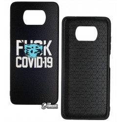 Чохол для Xiaomi Poco X3, Fashion, Covid-19, силіконовий, чорний