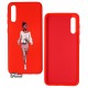 Чехол для Samsung A505/A507/A307 Galaxy A50/A50s/A30s, ART Lady red, силиконовый