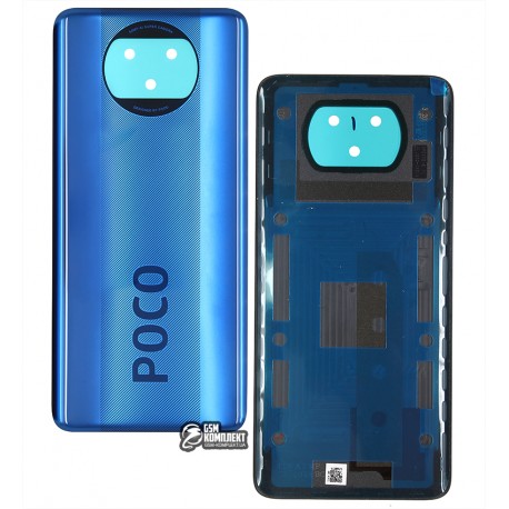 Задняя панель корпуса для Xiaomi Poco X3, синий