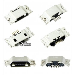 Конектор зарядки для Motorola XT1684 Moto G5 Plus, XT1685 Moto G5 Plus Dual SIM, XT1687 Moto G5 Plus, 5 pin, micro USB тип-B