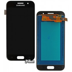 Дисплей Samsung A320 Galaxy A3 (2017), A320F Galaxy A3 (2017), A320Y Galaxy A3 (2017), черный, с тачскрином, (TFT), с регулировкой яркости, копия