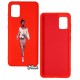 Чехол для Samsung A315 Galaxy A31, ART Lady red, силиконовый
