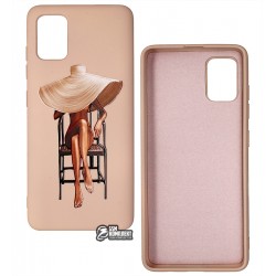 Чохол для Samsung A515 Galaxy A51, ART Lady with Hat, силіконовий Чохол для Samsung A515 Galaxy A51, ART Lady with Hat, силіконовий