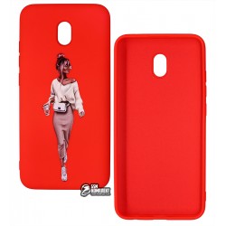 Чехол для Xiaomi Redmi 8A, ART Lady red, силиконовый Чехол для Xiaomi Redmi 8A, ART Lady red, силиконовый