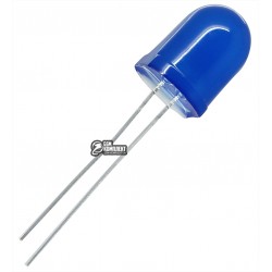 Светодиод 10мм синий, диффузный