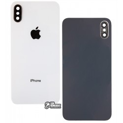 Задняя панель корпуса для iPhone X, белая, со стеклом камеры