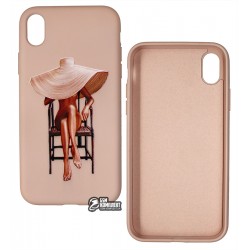 Чохол для iPhone Xr, ART Lady with Hat, силіконовий