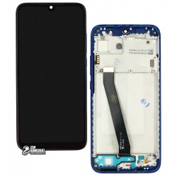 Дисплей Xiaomi Redmi 7, синій, з тачскріном, з рамкою, High quality, M1810F6LG, M1810F6LH, M1810F6LI