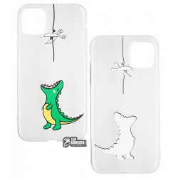 Чехол для Apple iPhone 11, силикон, прозрачный, dragon