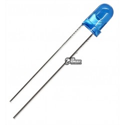 Светодиод 3мм синий, диффузный