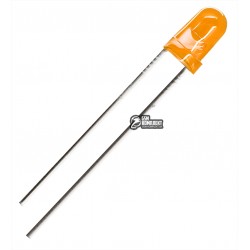 Светодиод 3мм оранжевый, диффузный Светодиод 3мм оранжевый, диффузный