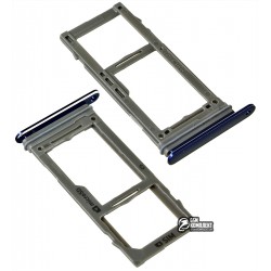 Тримач SIM-карти для Samsung N960 Galaxy Note 9, синій колір, c власником MMC, ocean Blue, single SIM