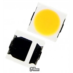 Светодиод SMD 3030 белый, 1W 3V VF: 3.0-3.2V, IV: 120lm, WL: 2800-3200K