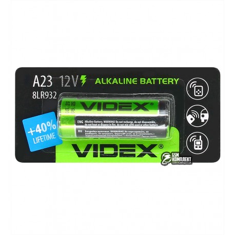 Батарейка A23 Alkaline Videx, 1 штука