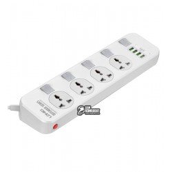 Удлинитель Ldnio SC4408 Port Multi Plug Extension Cord with 4-USB Outlets Удлинитель Ldnio SC4408 Port Multi Plug Extension Cord with 4-USB Outlets