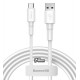 Кабель Type-C - USB, Baseus Mini, 1метр, 3A, (CATSW-02) белый