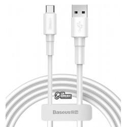 Кабель Type-C - USB, Baseus Mini, 1метр, 3A, (CATSW-02) белый