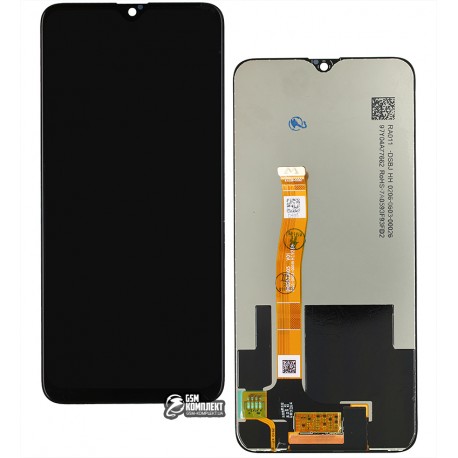 Дисплей Realme 5 Pro, Realme Q, черный, с сенсорным экраном (дисплейный модуль), Original (PRC)