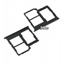 Держатель SIM карты для Samsung A013 Galaxy A01 Core, черный