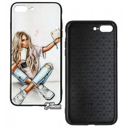 Чохол для iPhone 7 Plus, iPhone 8 Plus, Ladies Selfie Prism, пластик-силікон