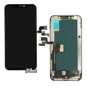 Дисплей iPhone XS, чорний, з сенсорним екраном, з рамкою, China quality, Tianma, (TFT)