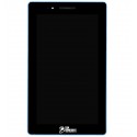 Дисплей для Lenovo Tab 3 TB3-710F Essential, синий, с сенсорным экраном, с рамкой
