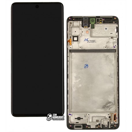 Дисплей Samsung M515 Galaxy M51, M515F Galaxy M51, чорний, з сенсорним екраном, з рамкою, Original, сервісна упаковка, # GH82-23568A / GH82-24166A / GH82-24167A / GH82-24168A