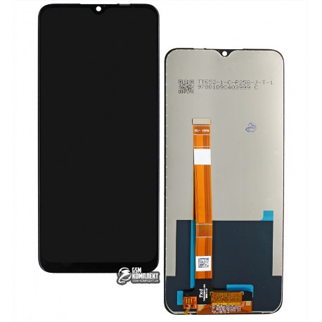 Дисплей Realme C11, Realme C12, Realme C15, черный, с сенсорным экраном (дисплейный модуль), Original (PRC)