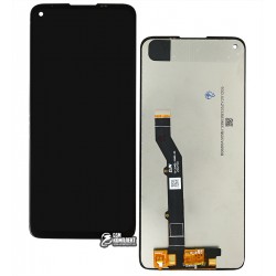 Дисплей для Motorola XT2087 Moto G9 Plus, черный, с сенсорным экраном (дисплейный модуль), original (PRC)