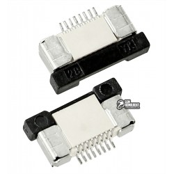 Роз'єм FPC / FFC, крок 0,5 мм, 8 pin, горизонтальний