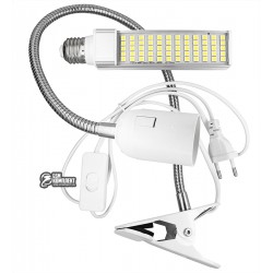 Лампа светодиодная на гибкой ноге с зажимом AD-017 (12W, 220V, 60 светодиодов) Лампа светодиодная на гибкой ноге с зажимом AD-017 (12W, 220V, 60 светодиодов)