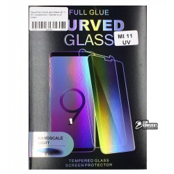 Защитное стекло для Xiaomi Mi 11, 3D, прозрачное с лампой и UV клеем Защитное стекло для Xiaomi Mi 11, 3D, прозрачное с лампой и UV клеем