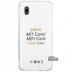 Чехол для Samsung A013 Galaxy A01 Core, Virgin Silicone, силиконовый, прозрачный Чехол для Samsung A013 Galaxy A01 Core, Virgin Silicone, силиконовый, прозрачный