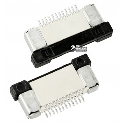 Роз'єм FPC / FFC, крок 0,5 мм, 12 pin, горизонтальний Роз'єм FPC / FFC, крок 0,5 мм, 12 pin, горизонтальний