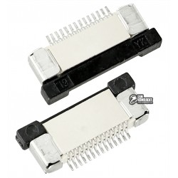 Роз'єм FPC / FFC, крок 0,5 мм, 14 pin, горизонтальний Роз'єм FPC / FFC, крок 0,5 мм, 14 pin, горизонтальний