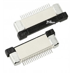 Роз'єм FPC / FFC, крок 0,5 мм, 18 pin, горизонтальний Роз'єм FPC / FFC, крок 0,5 мм, 18 pin, горизонтальний