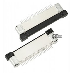 Роз'єм FPC / FFC, крок 0,5 мм, 24 pin, горизонтальний