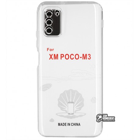 Чехол для Xiaomi Poco M3, KST, силикон, прозрачный