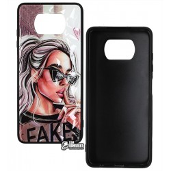 Чохол для Xiaomi Poco X3, Ladies Fake Prism, пластик-силікон