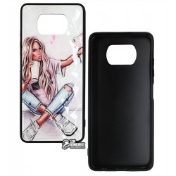 Чехол для Xiaomi Poco X3, Ladies Selfie Prism, пластик-силикон Чехол для Xiaomi Poco X3, Ladies Selfie Prism, пластик-силикон
