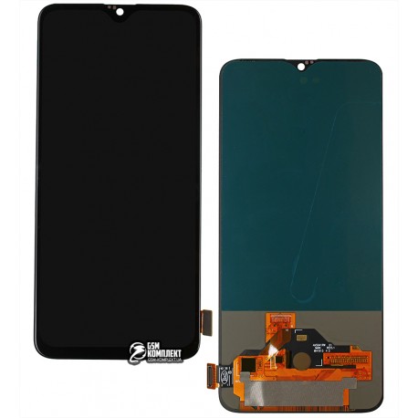 Дисплей для OnePlus 6T, черный, с тачскрином, (OLED), High Copy