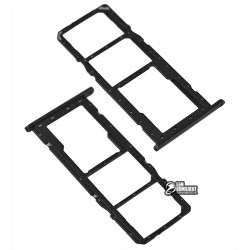 Тримач SIM карти для Samsung A015 Galaxy A01, чорний