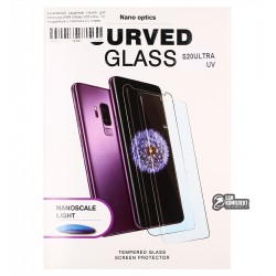 Загартоване захисне скло для Samsung G988 Galaxy S20 Ultra, 3D, прозоре з лампою і UV клеєм