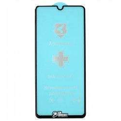 Защитное стекло для Samsung A705 Galaxy A70 2019, A707 Galaxy A70s, Polycarbone, 3D, с фаской, черное