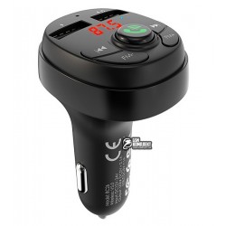 Автомобильное зарядное устройство Borofone BC26 Bluetooth с FM модулятором, поддержка USB флэш-накопителей, (2USB, 2.1A), черный Автомобильное зарядное устройство Borofone BC26 Bluetooth с FM модулятором, поддержка USB флэш-накопителей, (2USB, 2.1A), черный