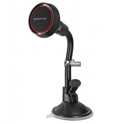 Автотримач Borofone BH18, магнітний, на присоску, для лобового скла, чорно-червоний