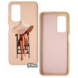 Чехол для Xiaomi Mi 10T, Mi 10T Pro, ART Lady with Hat, силиконовый