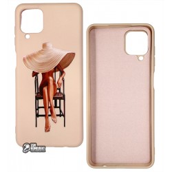 Чехол для Samsung A125 Galaxy A12, ART Lady with Hat, силиконовый Чехол для Samsung A125 Galaxy A12, ART Lady with Hat, силиконовый