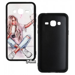 Чехол для Samsung J320 Galaxy J3 (2016), Ladies Selfie Prism, пластик-силикон