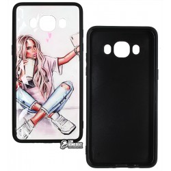 Чехол для Samsung J510 Galaxy J5 (2016), Ladies Selfie Prism, пластик-силикон